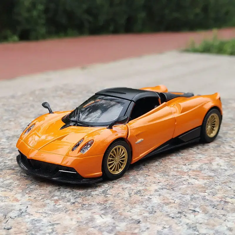 1:32 Pagani Huayra 슈퍼카 합금 모델 자동차 장난감, 다이캐스트 금속 주조 소리와 가벼운 자동차 장난감, 어린이 차량용