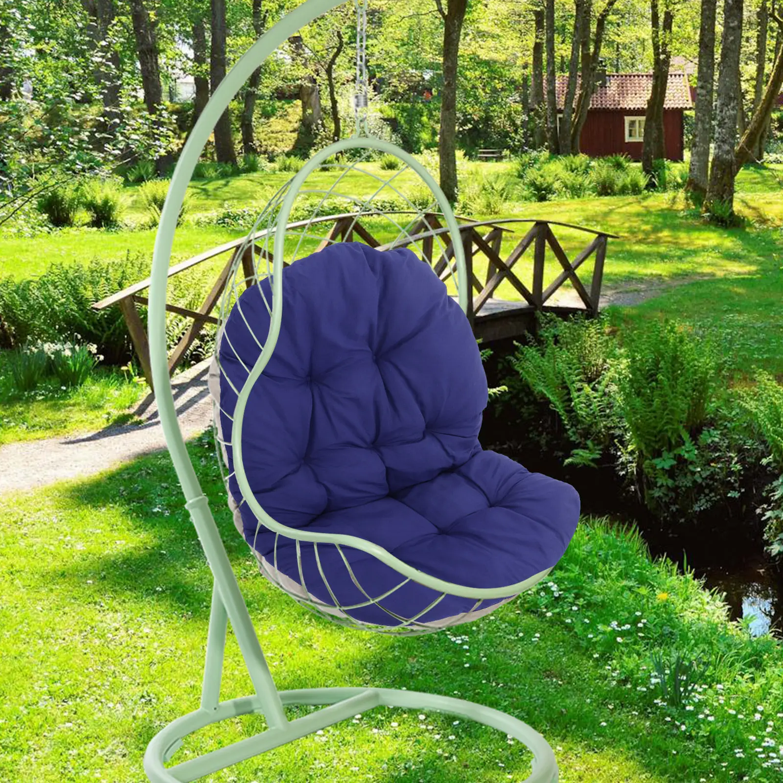 Egg Chair Cushion Replacement Hanging Swing Hammock Chair Pad Thicken Comfortable Waterproof Outdoor Garden Seat Pad