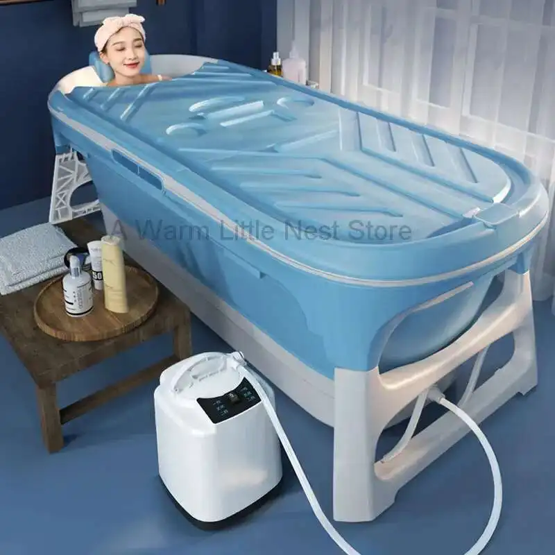 Bathtub Portable Outdoor Large Size Adults Pliable Warm Bathtub Garden Japanese Banheira Portatil Adulta Bathtub Accessories