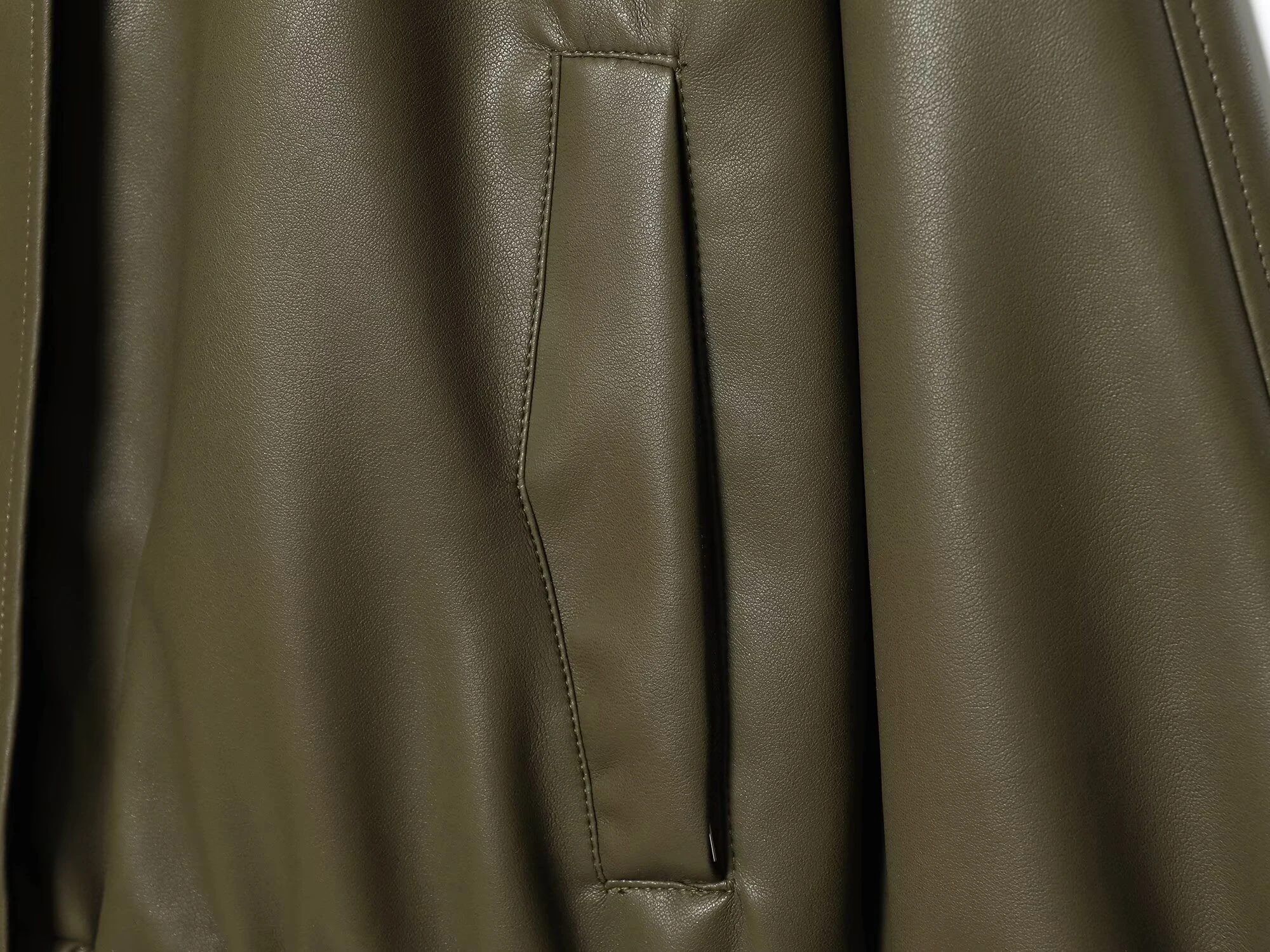 DEEABAE 2025 冬 レディース カジュアル ジップアップ 長袖 スタンドカラー PU フェイクレザー パイロットジャケット コート