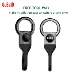 Male Female New Design Metal Hoop Key Ring Zinc Alloy Car Keychain Holder with Car Logo for Car Keys