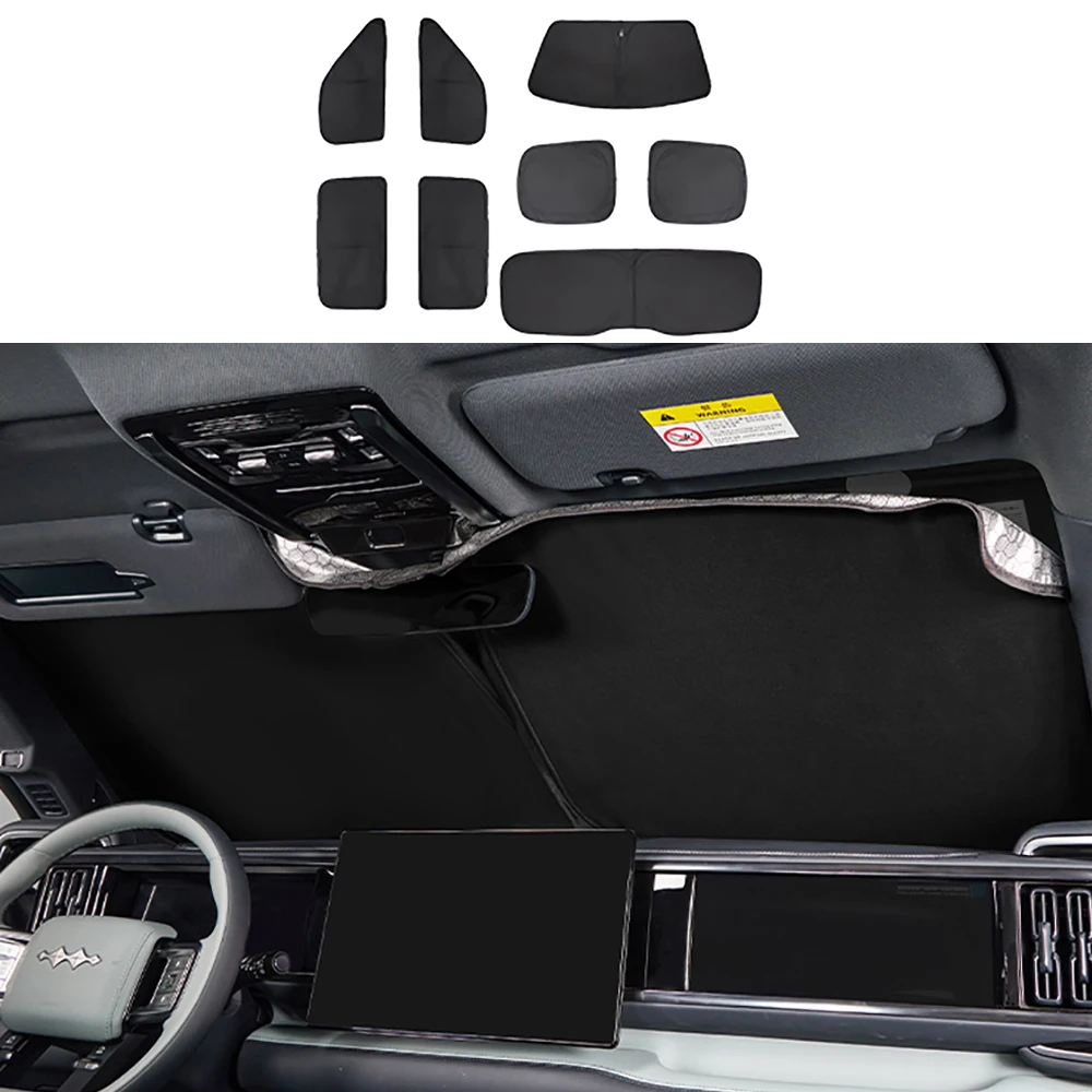 

Car Front Rear Windshield Sunshades Sun Protection Heat Insulation Sunshades Window Side Curtains Fit For BYD Formula Leopard 5