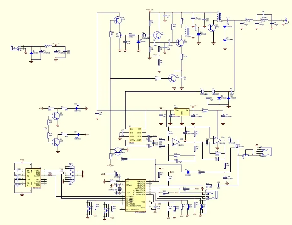 51 Super RM Rock ميت QRP CW جهاز الإرسال والاستقبال HAM راديو الموجات القصيرة التلغراف DIY Kit