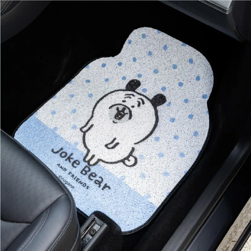 Hot Chiikawa Joke Bear Car Floor Mat Anti Slip Stain Resistant Wear Resistant Thick Material Easy Clean Car Interior Decoration