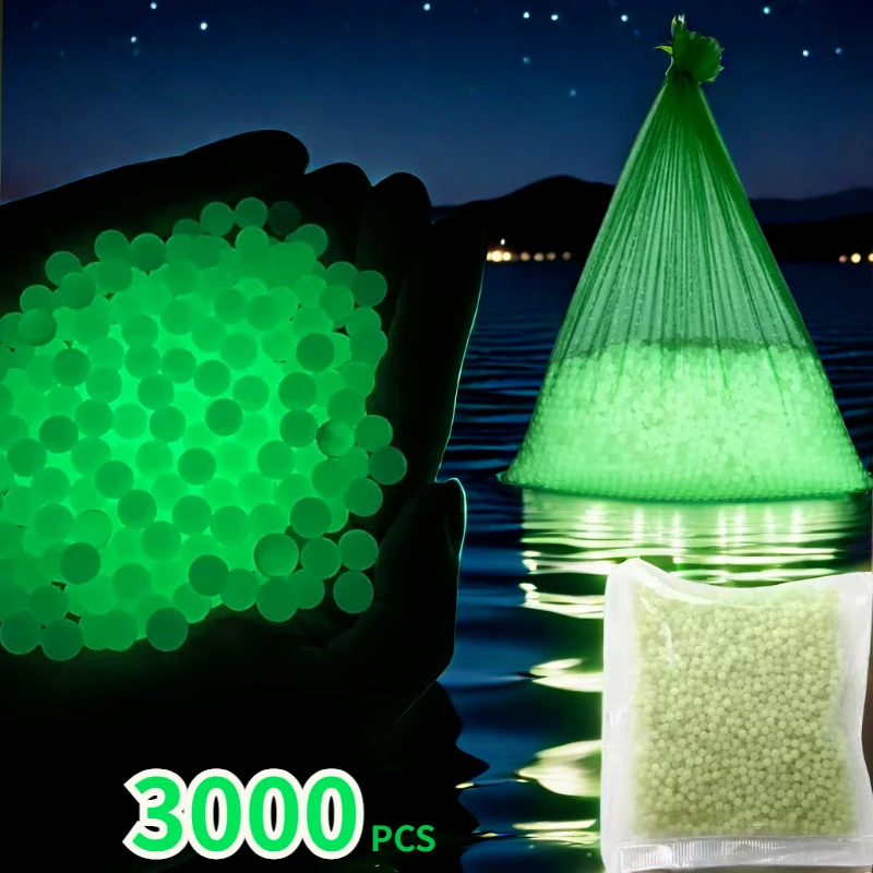 

Gel Balls Glow in The Dark 3000 Pieces/pack 7mm-8mm Water Beads Filled with Non-toxic Luminous Flower Crystal Balls