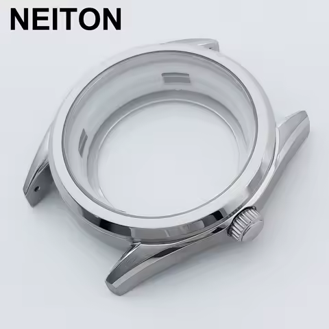 NEITON 40mm Case Mineral Glass Sterile NH35 Movement Fits 28.5mm 33.5mm Dial Automatic Mechanical Luxury GMT NH34