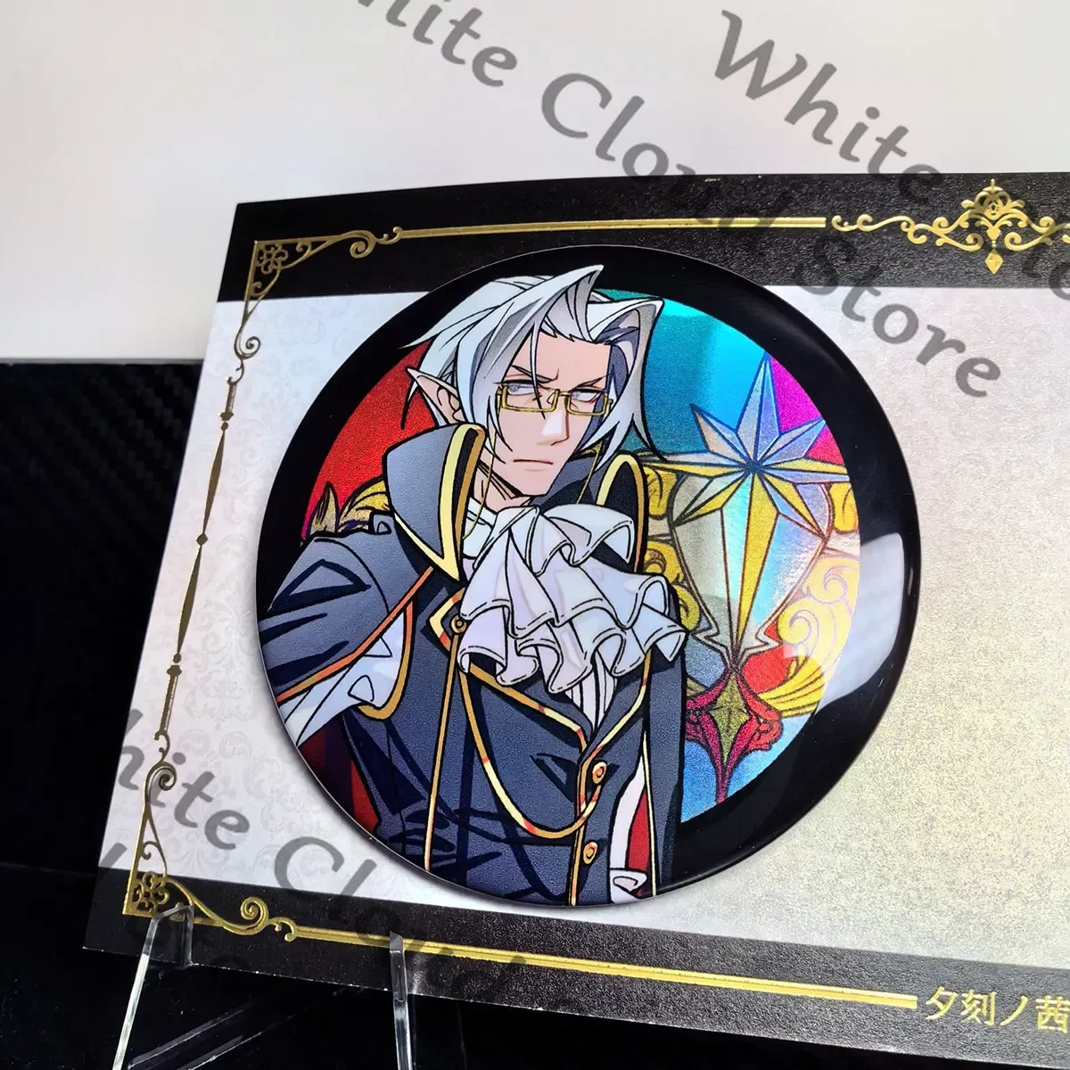 Badge en fer blanc, figurine en acrylique, pendentif et décoration de cosplay Doujin Ace Attorney Phoenix Wright Miles Edgeworth, cadeaux