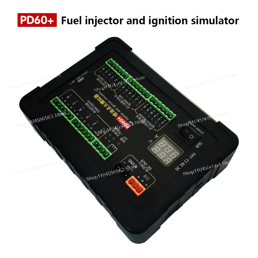 

New PD60+ Gas Diesel Injector Ignition Coil Simulator Car ECU Tester Computer Maintenance Repairing Tool