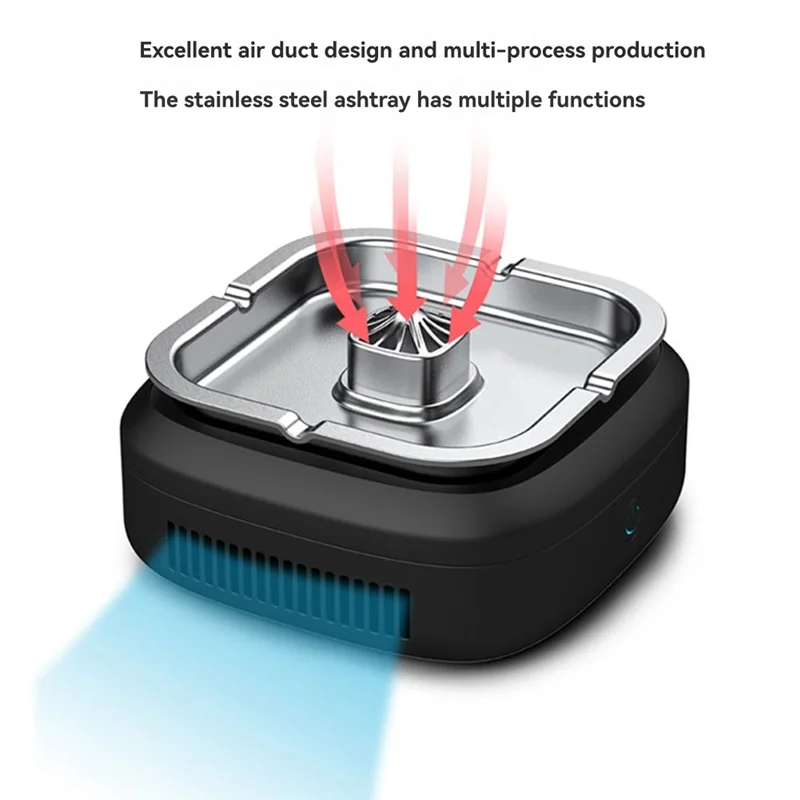 

Metal Electric Ashtray Smokeless Usb Anti-Odor Anti-Smoke Smell Proof Air Purifier Smoke Vacuum Cleaner Accessories