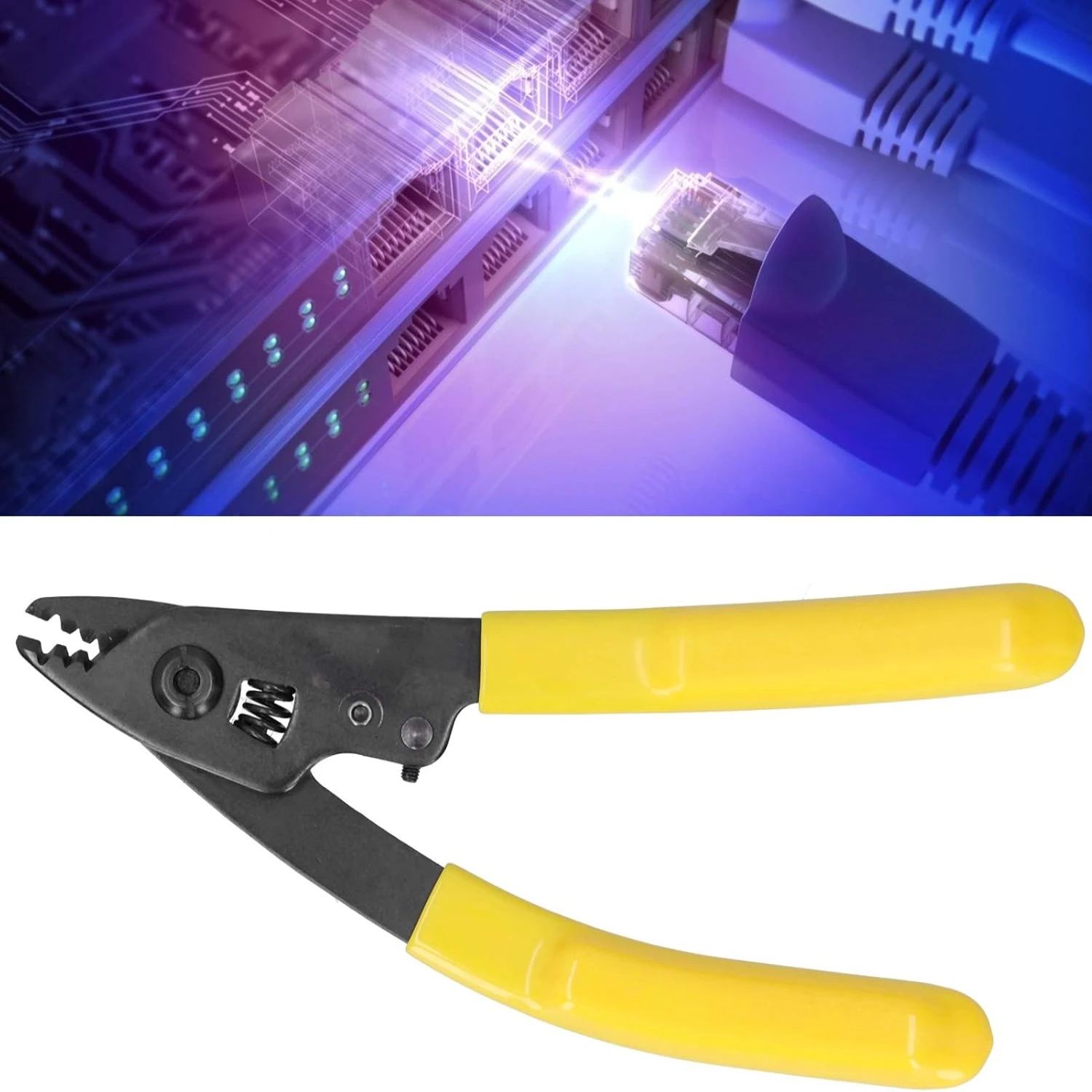 

Versatile Utility Cold Connection Optical Fiber Drop Cable Coating Kit with Hex Wrench, 3-Port Stripper Pliers, and Scissor