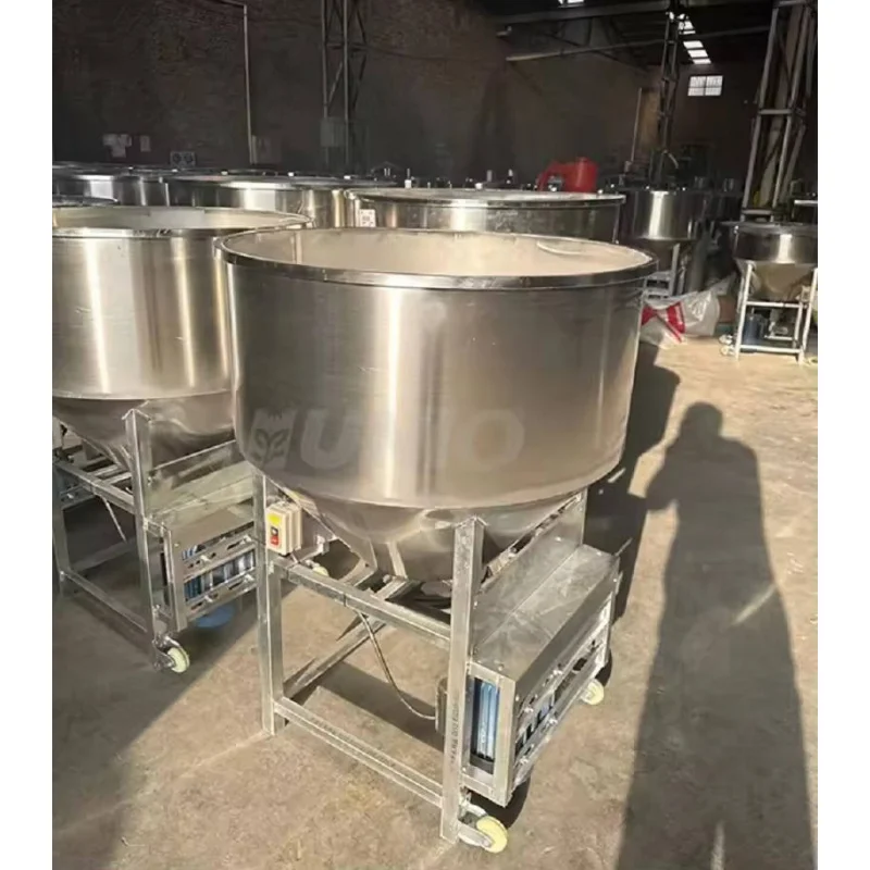 خلاط عمودي أوتوماتيكي عالي الجودة من الفولاذ المقاوم للصدأ ومكونات PLC لتغذية الحيوانات الصغيرة من البلاستيك #2