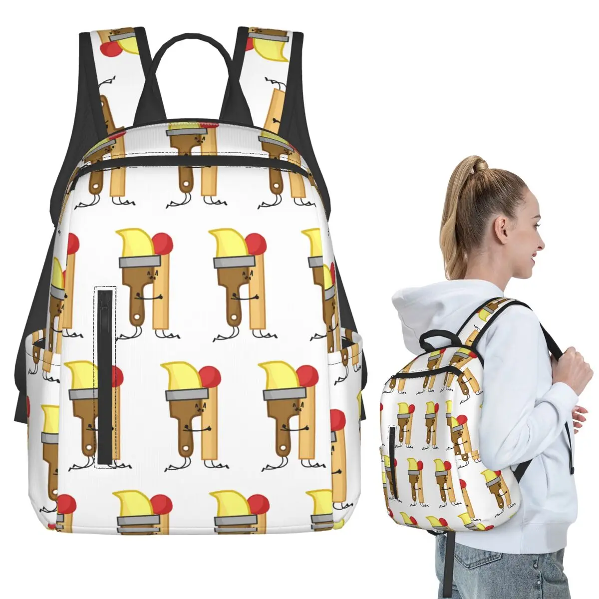 

BFDI Inanimate Insanity , All Characters Backpack Student BookBag Kids School Bag Computer Shoulder Bags Men Women