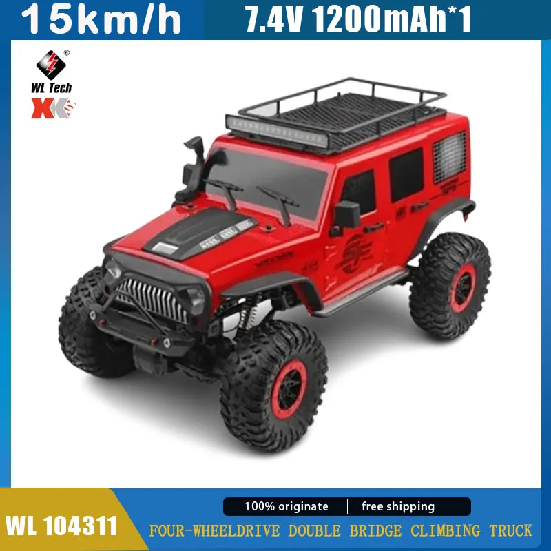 

WLtoys 104311 1:10 4x4 Радиоуправляемый автомобиль 2,4G со светодиодной подсветкой 4WD внедорожник с дистанционным управлением подъемные автомобили игрушки для мальчиков подарки