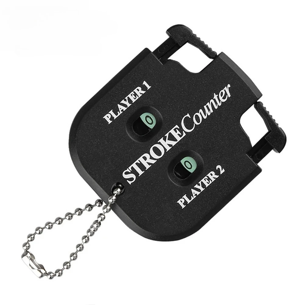 Hand Press Golf Stroke Counter - 5.5×4.9cm Mini Scorer with Keychain Clip, No Battery Training Tool for Practice/Putting