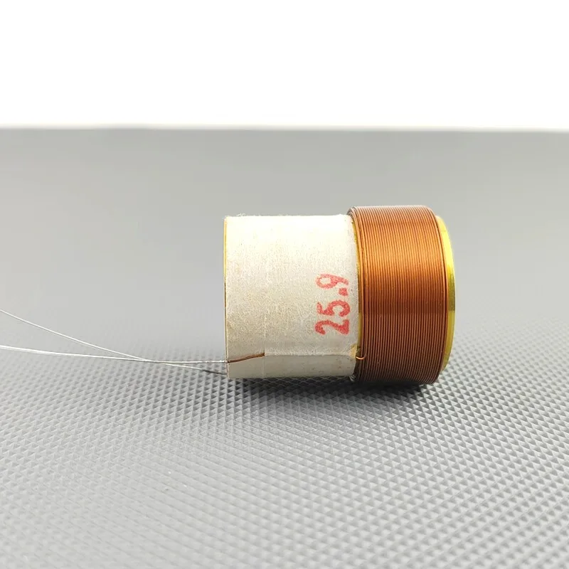 2pcs 25.9mm 8 Ohm Round Brass Wire Woofer Voice Coil Aluminum for BOSS 301 Speaker Repair view 5