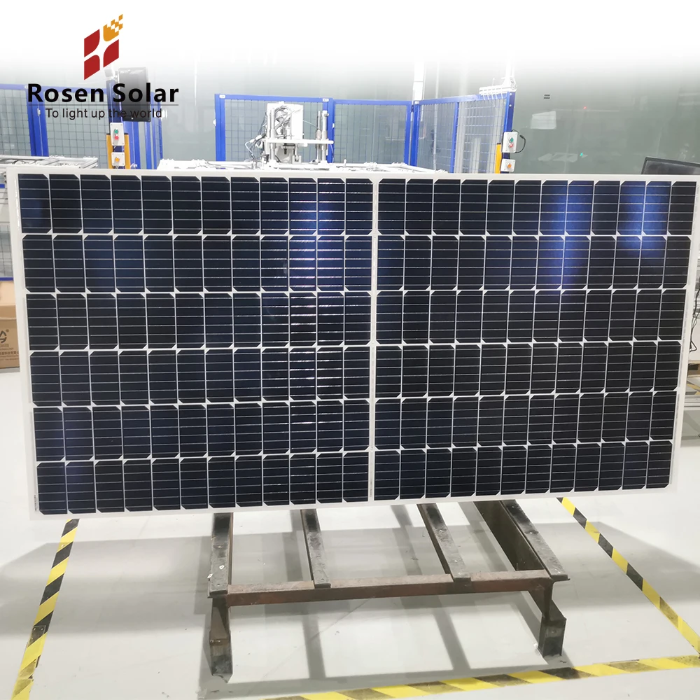 for Rosen TOPCON Black 450W 550W 600W 650W 700W 1000W Mono Solar Panels Bifacial PV Module Price