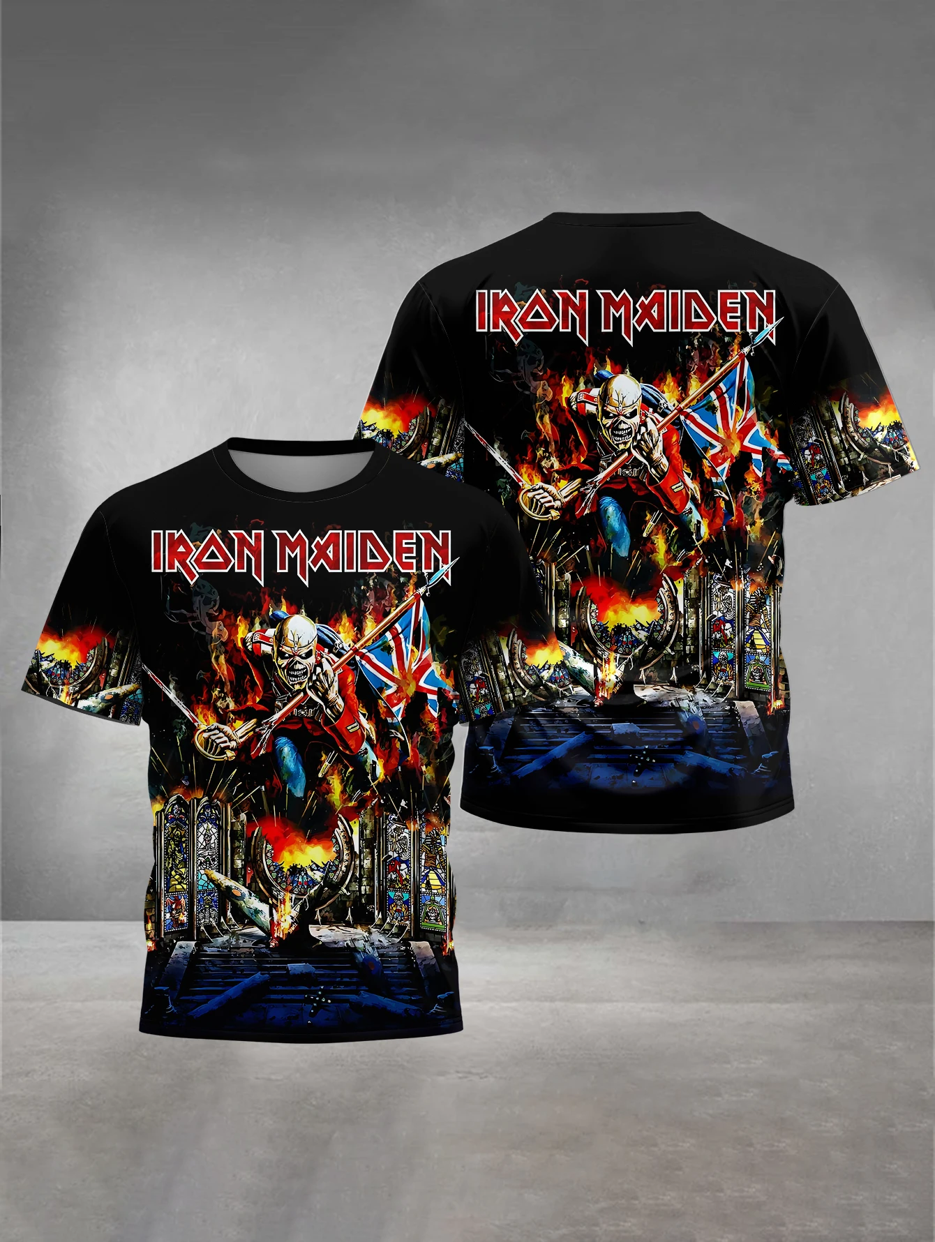 3D Print Baby Clothing 5 to 14 Years Male Outdoor Clothes for Heavy Metal Band I-Irons M-Maidens Children Boy Girl Child T-Shirt