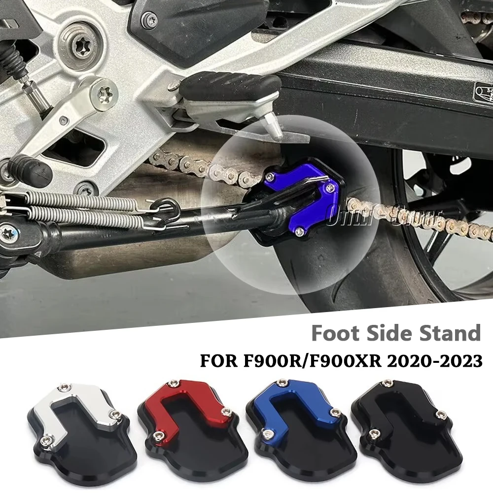 

Motorcycle Accessories Foot Side Stand Pad Plate Kickstand Enlarger Extensionb For BMW F900R F900XR F900 R F 900 XR 2020-2023