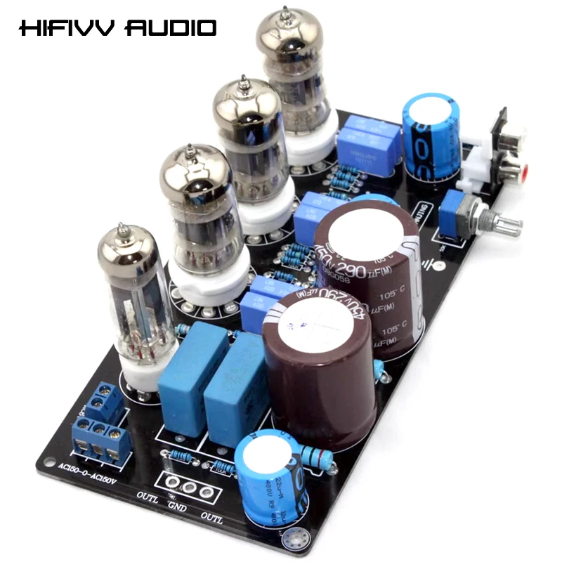 Hifi Audio Stereo Vacuum Electronic Tube Preamplifier Board For Diy Home Sound Speakers AMP Base On Maratz 7 Preamp Circuit