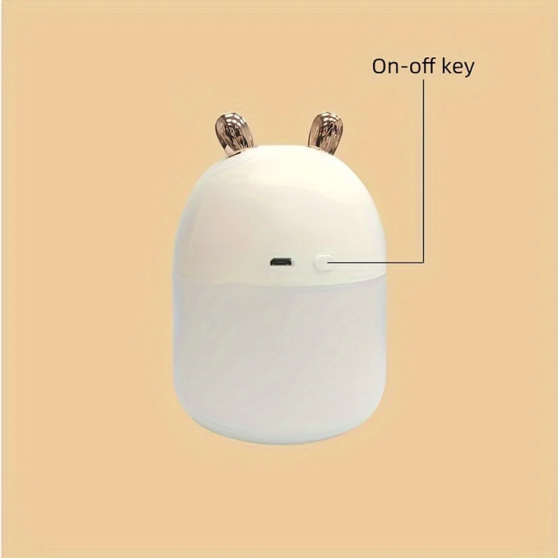 1 шт., портативный USB-увлажнитель воздуха и ночник |   , Офис, Общежитие, Машина |   Очаровательный |   Безопасный, милый увлажнитель воздуха, свежий воздух