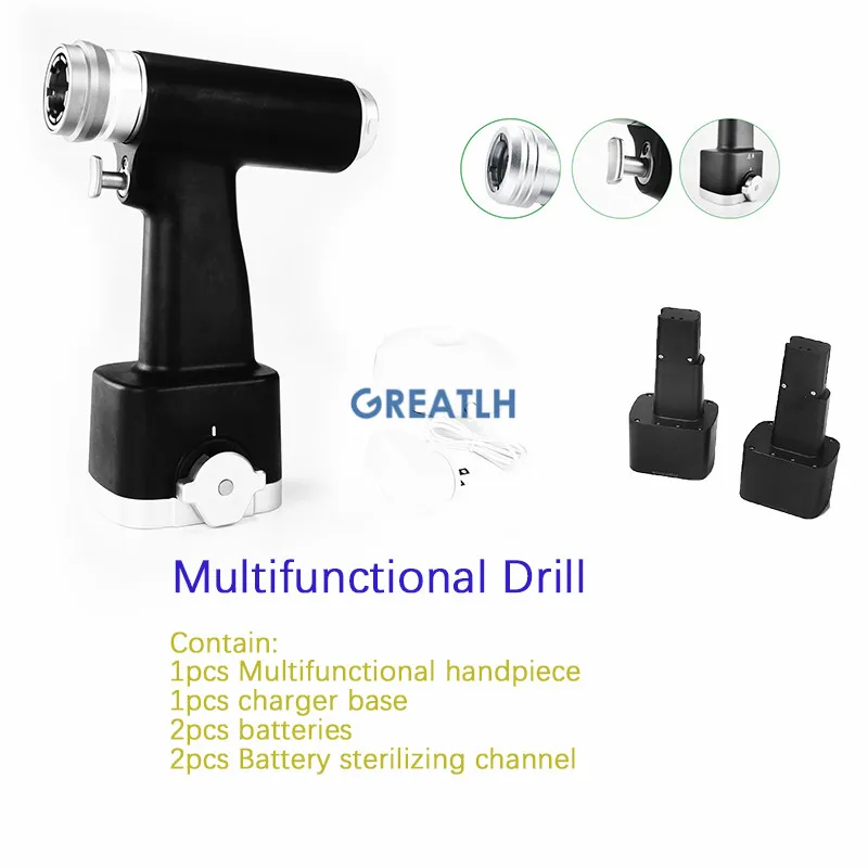 GREATLH Drill Multifunctional Electric Drill Handpiece Host for Saw Cannulated Orthopedic Instruments veterinary accessories pet