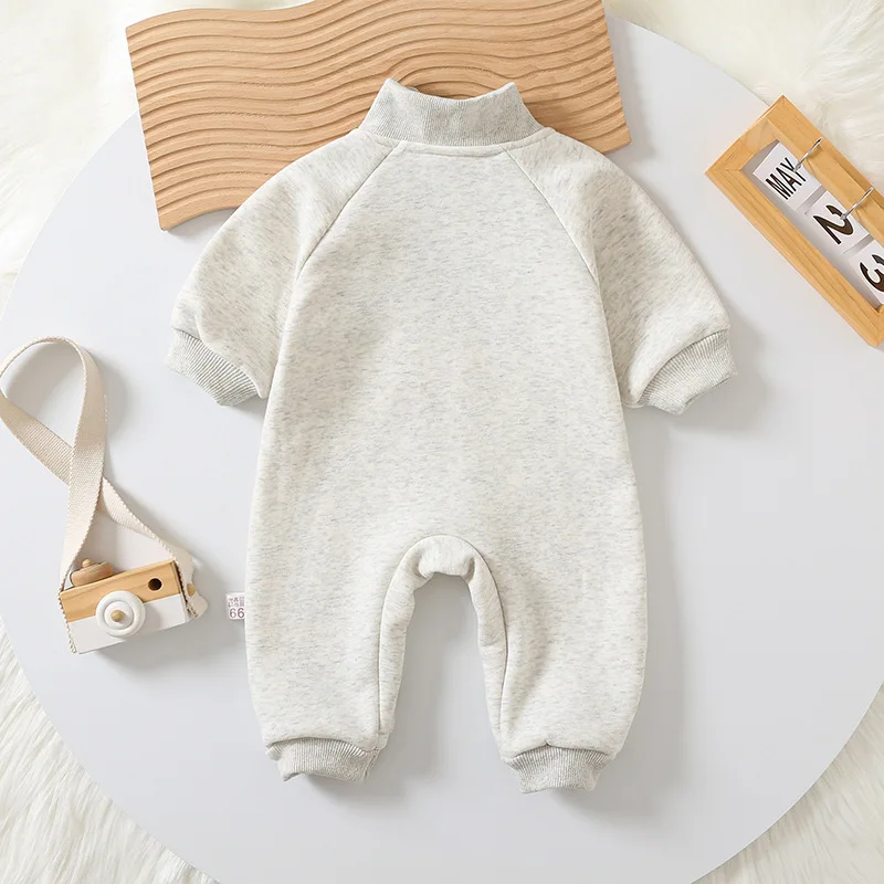 Babykleidung Kleinkind Dicker Strampler Herbst Winter Jungen Mädchen Reißverschluss Hochkragen Säugling Overall Neugeborenen Babykleidung – Detail 11