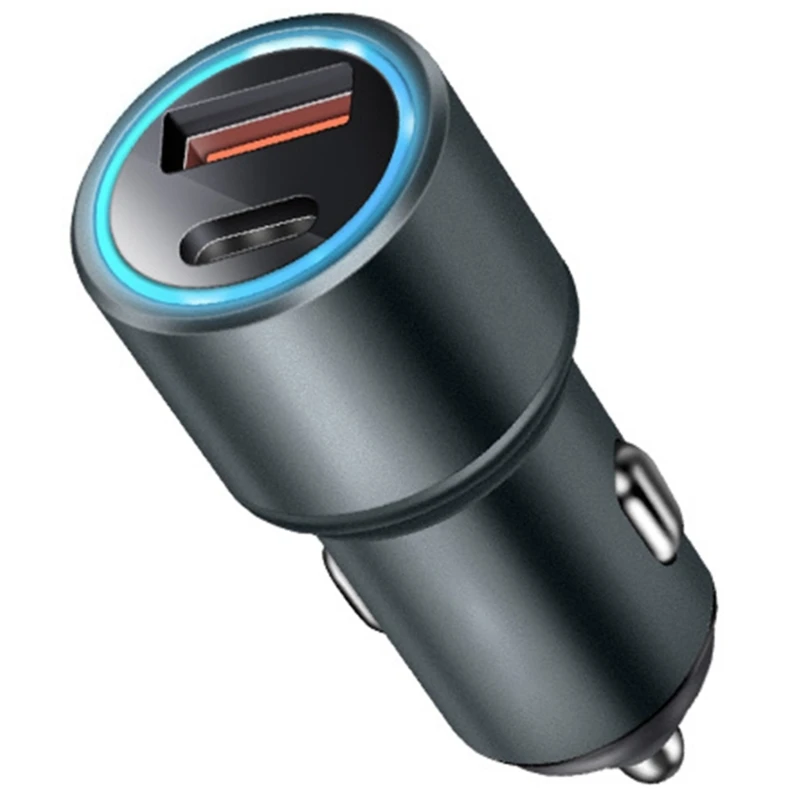 

Double Port Car Efficient Car Charging Head QC3.0 PD20W Type USB Car for Tablets Car Driving Record P9JD