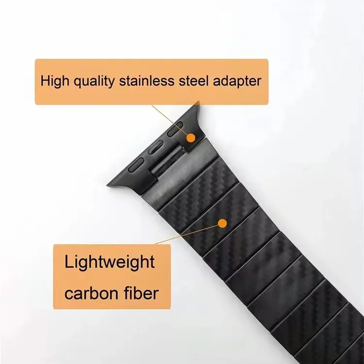 Carbon Fiber Strap for Apple Watch 10 9 8 7 45mm 41mm 42mm 46mm Lightweight Bracelet Wristband iWatch 6 5 4 SE 44mm 40mm Correa