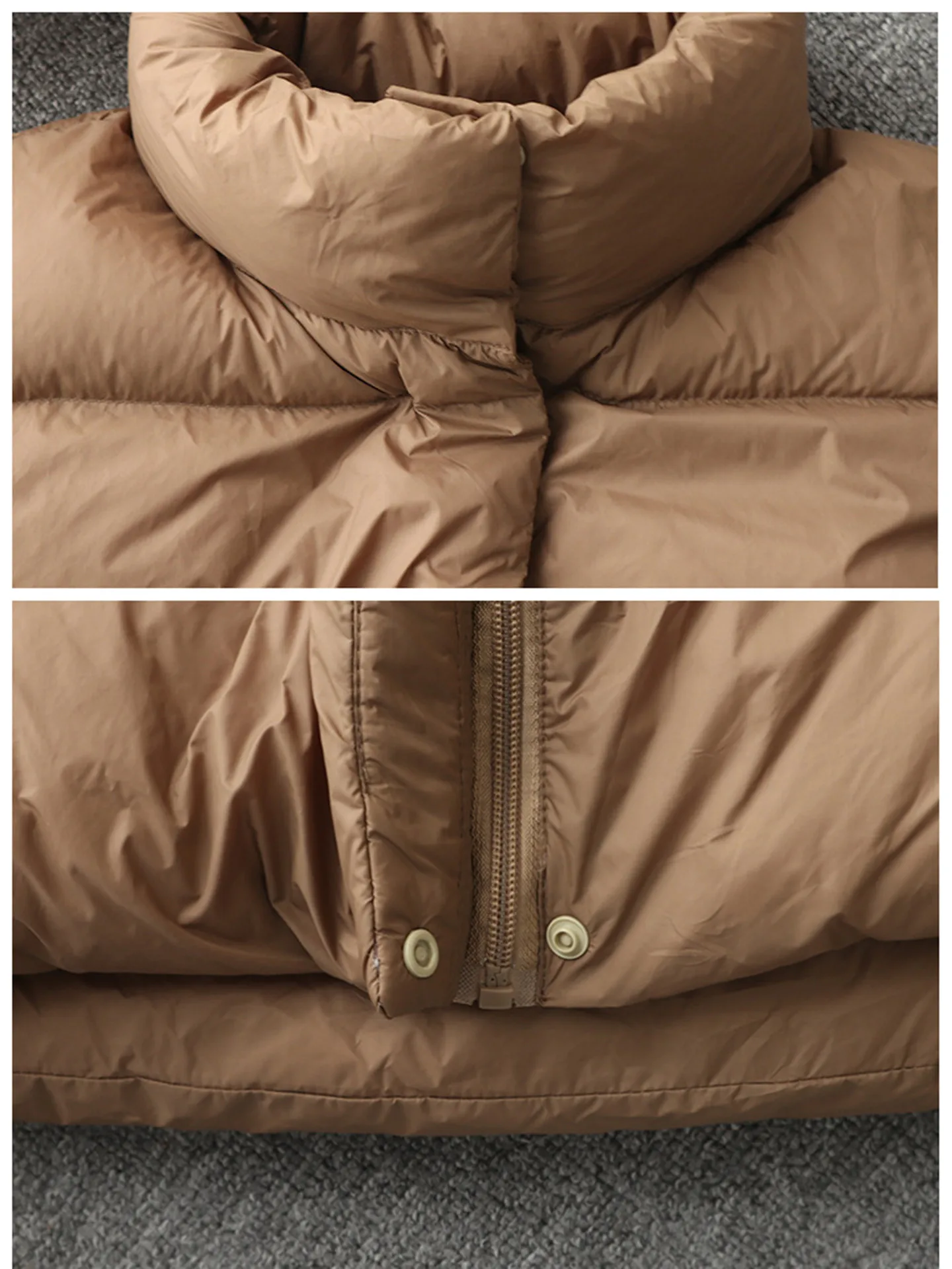 レディース ダウンベスト カジュアル スタンドカラー 暖かいアウター 2025年冬 ファッション トレンド ボタンディテール縫製