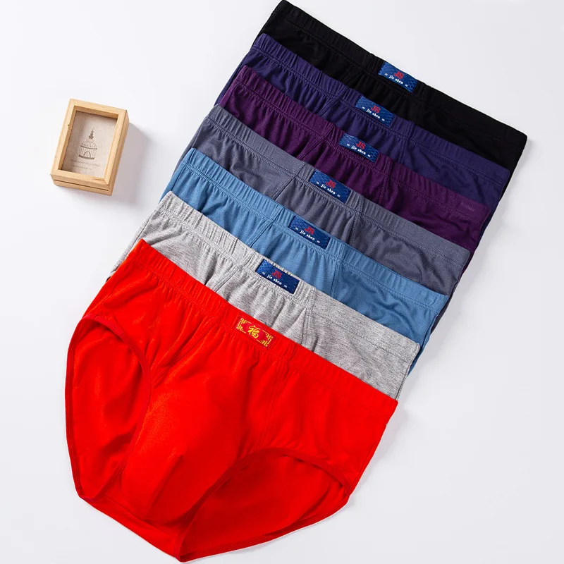 

3pcs Oversized Men Underwear Briefs Large Size Breathable Modal Male Underpants 6XL 7XL 8XL Expandable Big Size Man Underwears