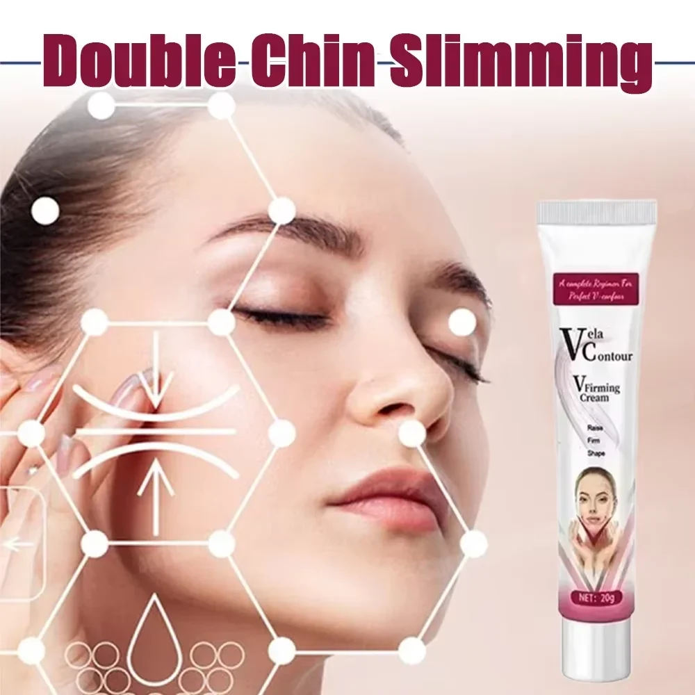 Crema adelgazante facial en forma de V, elimina el doble mentón, reafirmante, línea facial, quema de grasa, productos de cuidado de masaje de belleza antienvejecimiento