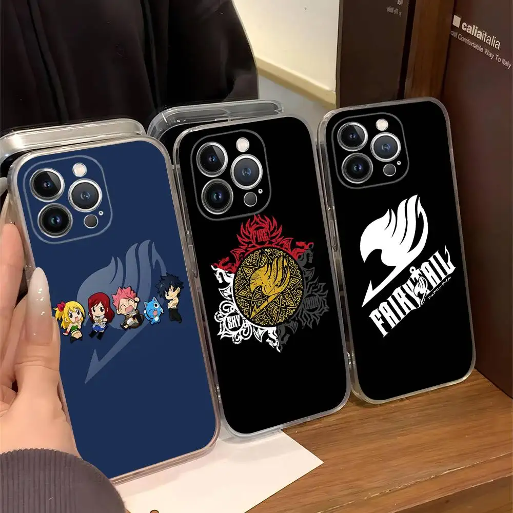 

F-Fairy T-Tail Logo Transparent Soft Phone Case For IPhone 15 12 14 16 17 13 Plus 11 Pro Max 13 Pro