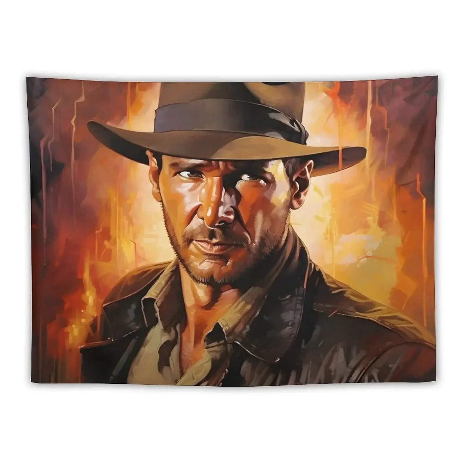 Indiana Jones Artwork Tapestry Home Decorators Room Decor Funny Tapestry