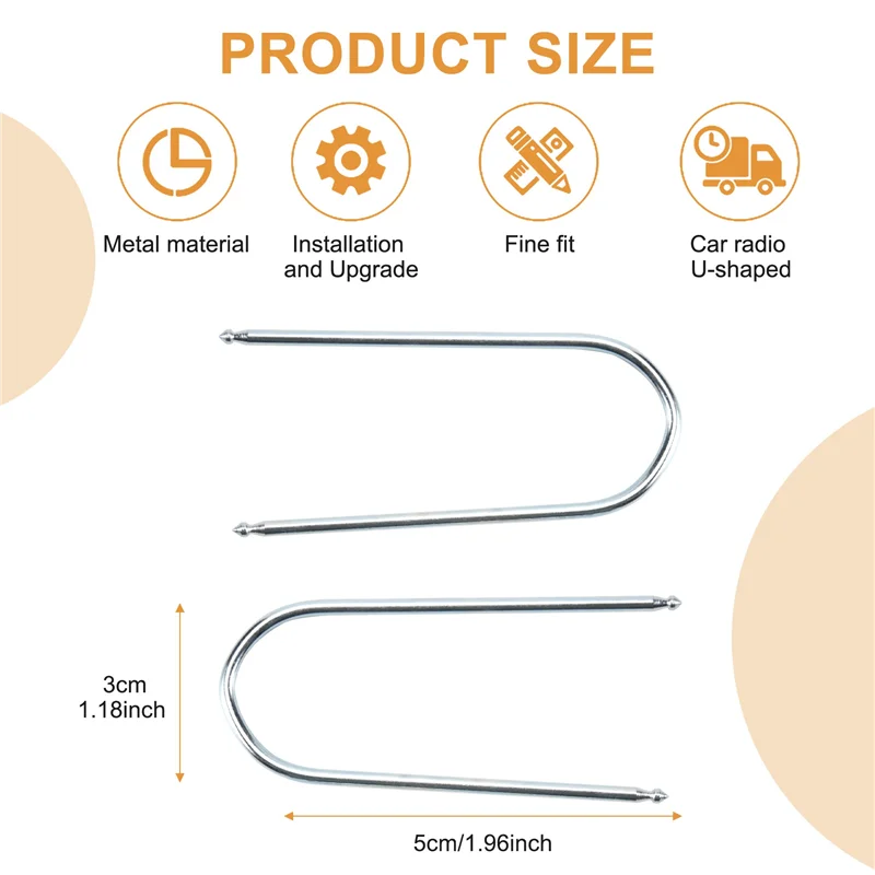 AEE5-2Pcs 자동차 스테레오 라디오 제거 키 CD 체인저 분해 도구 Alfa Fiat Lancia Alfa Fiat Lancia에 적합