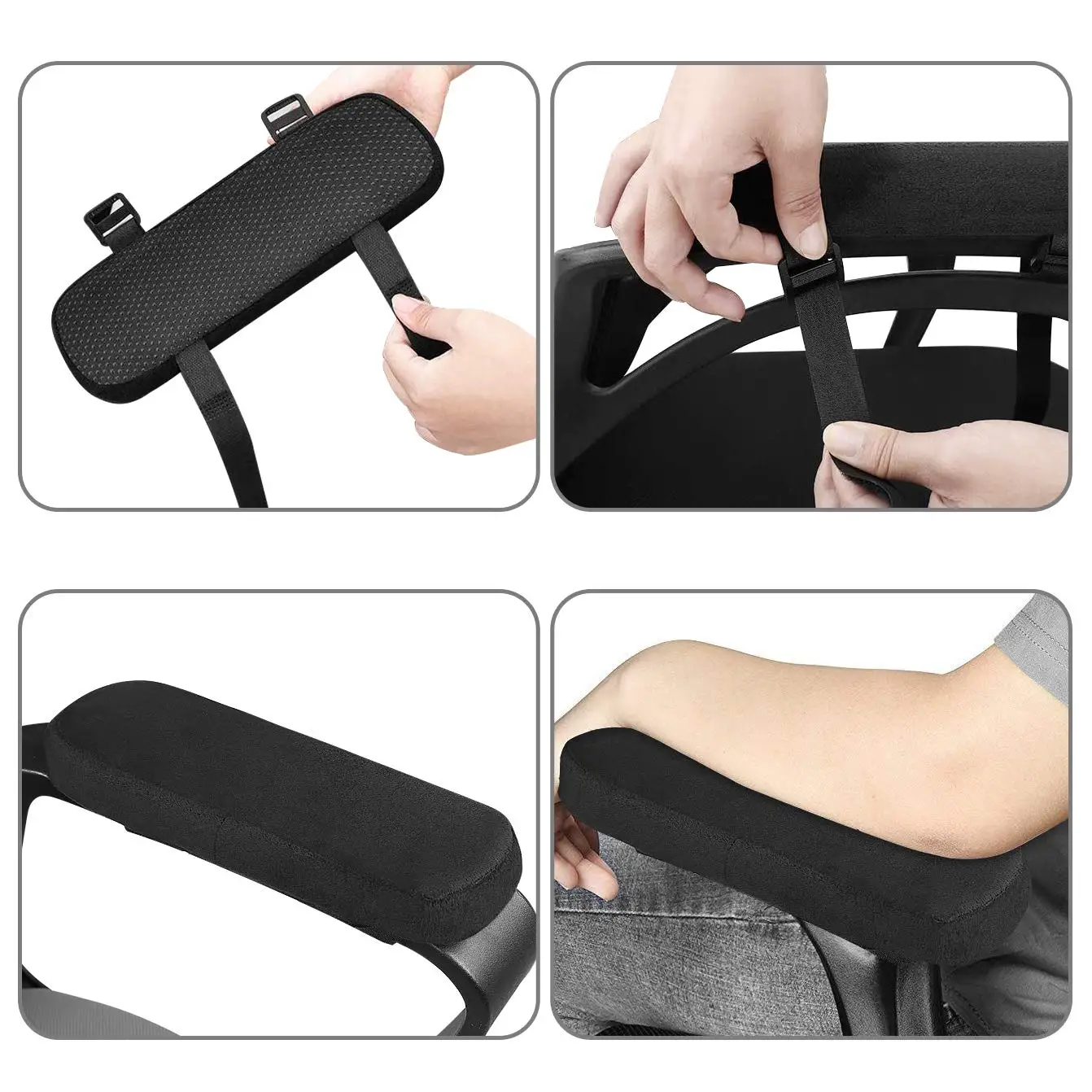2/4/8PCS Stuhl Armlehne Pads Memory Foam Ellenbogen Kissen Hause Büro Stuhl Armlehne Abdeckungen Bequeme computer Gaming Ellenbogen Unterstützung Pad – Detail 5