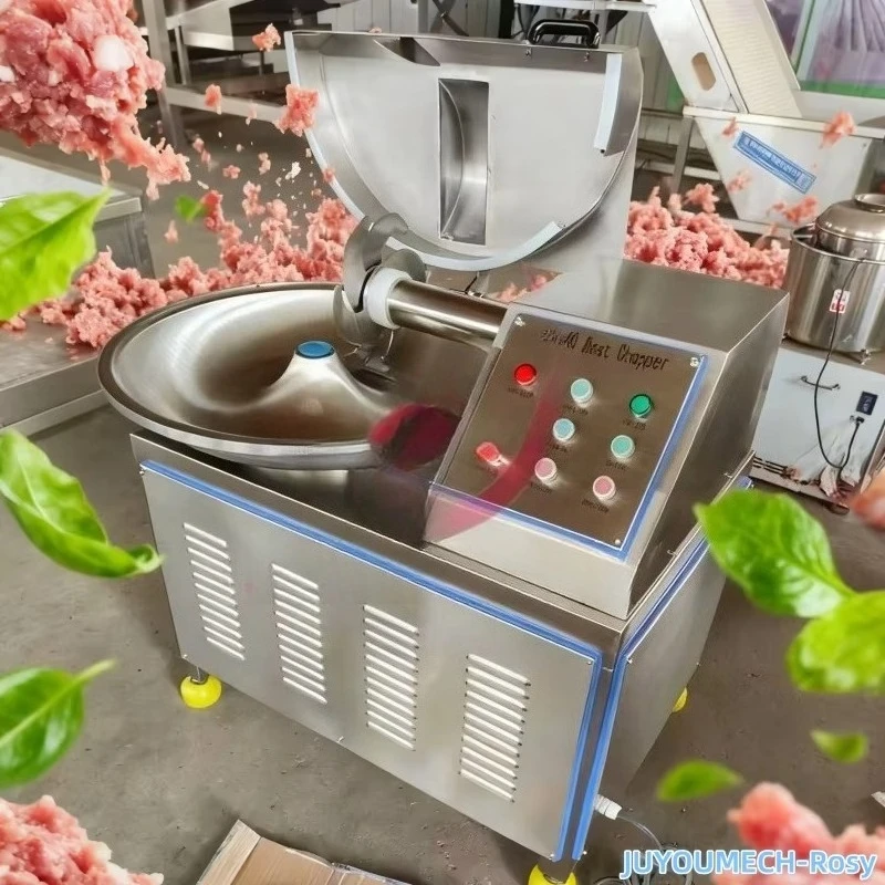 Bowl Cutter, High Quality Automatic SUS304 Meat Chopper 20L/40L/80L/125L for Food Processing, FL Customized Wholesale
