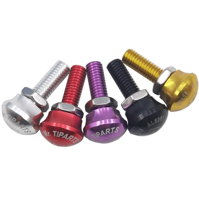 Ultra  Folding Bicycle Front Wheel Rear Fork Fixing Screw Aluminum Alloy Light M5/M6 * 18 Screw For Brompton Front Variable Rear