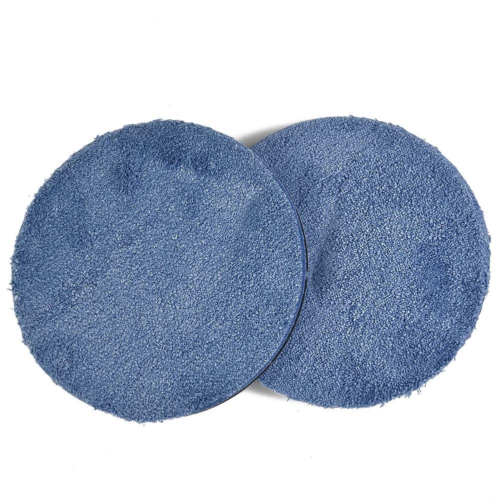 2Pcs Microfiber Polishing For Pads for Car Polisher Use with 3 4 5 6 7 Inch Backing Plates for Paint Finishing Tasks