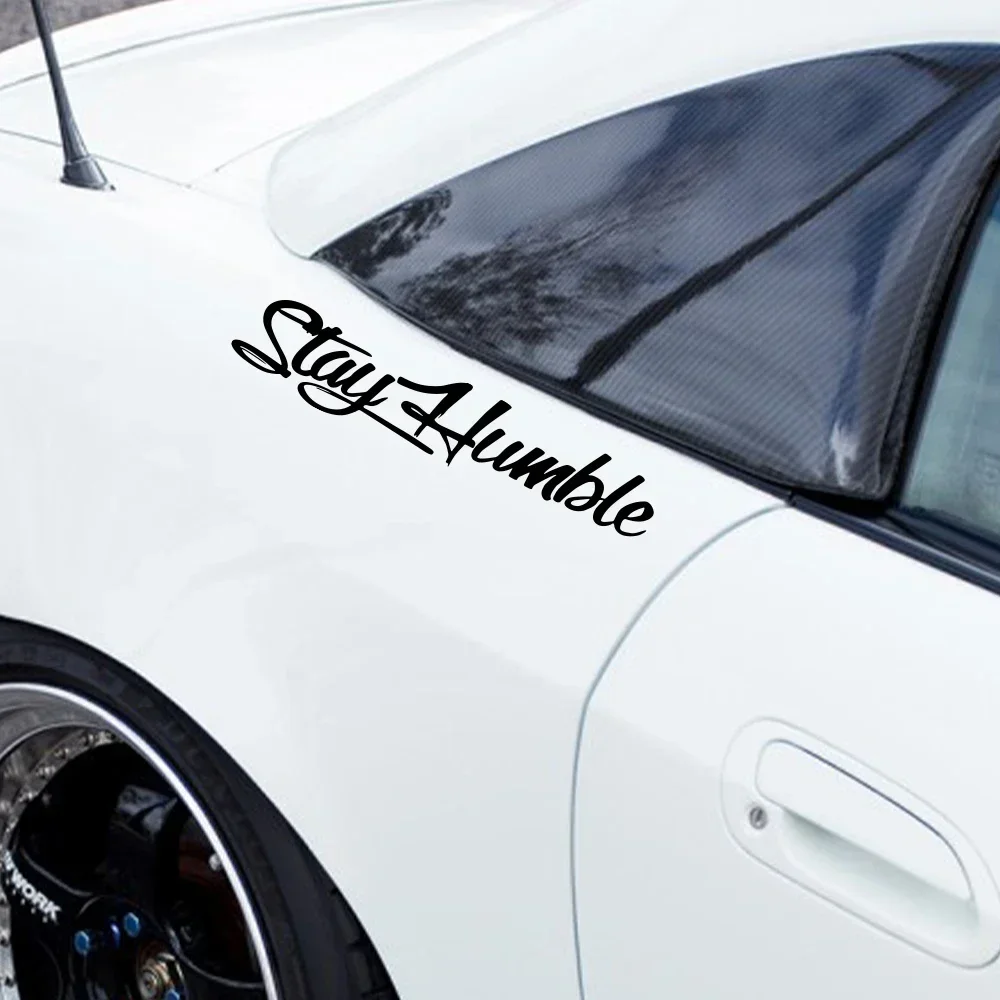 25x5cm STAY HUMBLE Car Sticker Vinyl Film Personalized Decal Vehicle Windows Bumper Motorcycle Laptop Decoration Car Accessories