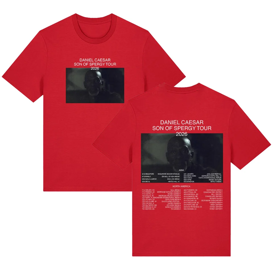 ダニエル・シーザー SON OF SPERGY ツアー 2026 Tシャツヒップホップ