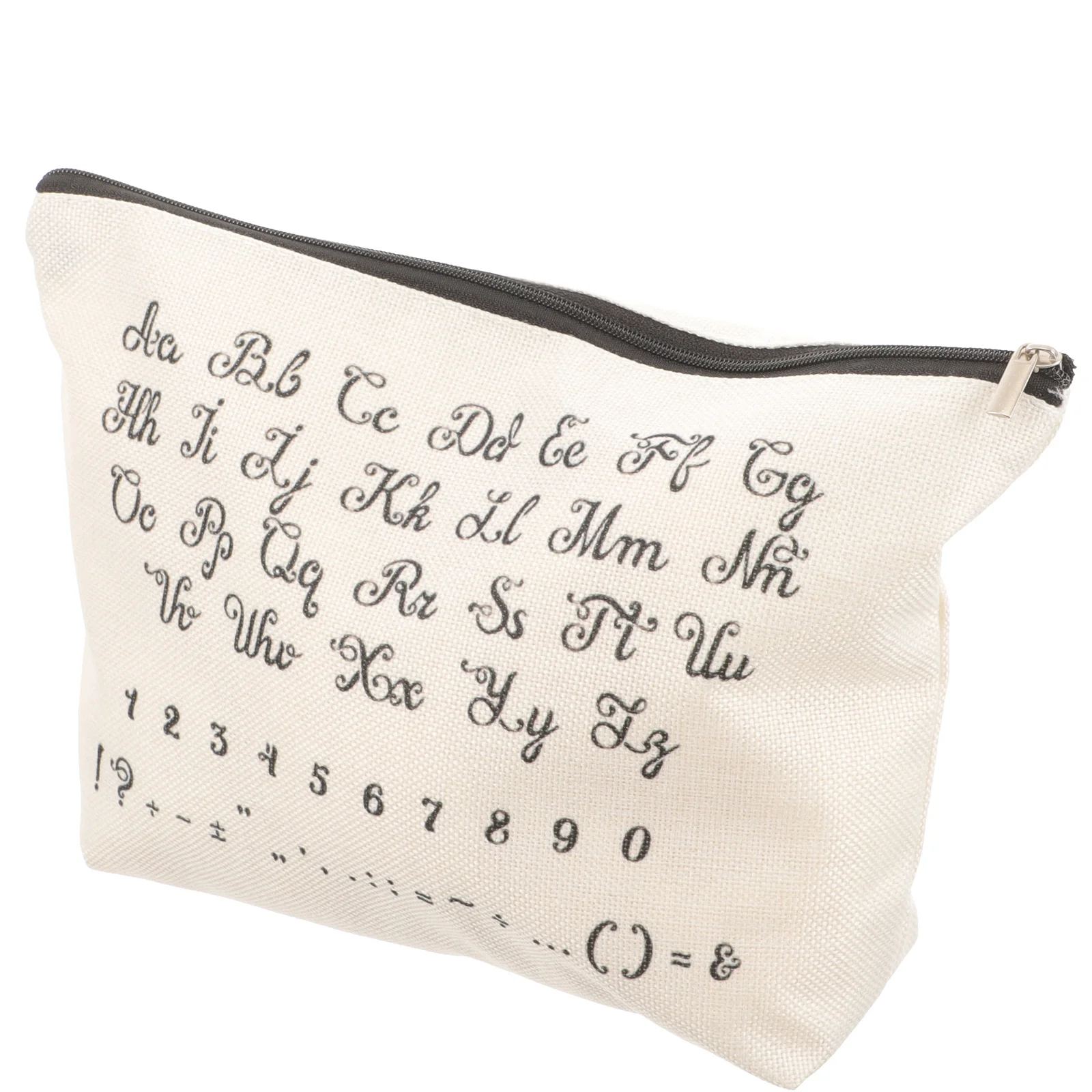 ジッパー付きメイクアップバッグ 小型ポーチ ポータブルトラベルメイクアップオーガナイザー 防水アウトドアコスメティックバッグ コットンリネンジッパーポーチ