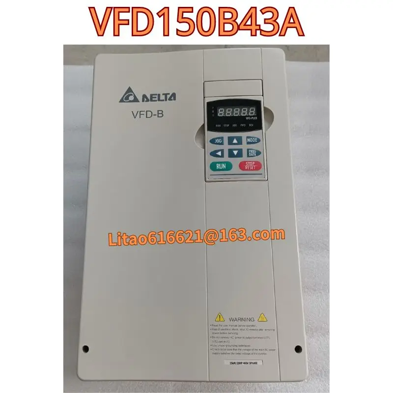 Used original frequency converter VFD150B43A 15KW 380V functional test OK