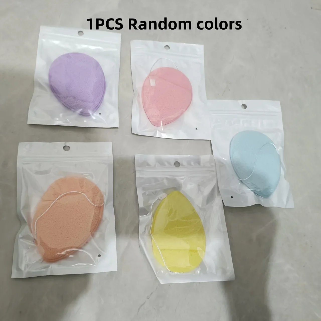 1PC ディープクレンジングフェイシャルスポンジ - 優しいメイク落とし、ソフトで無毒のフェイスクレンジングパッド、すべてのライトベージュタイプに対応