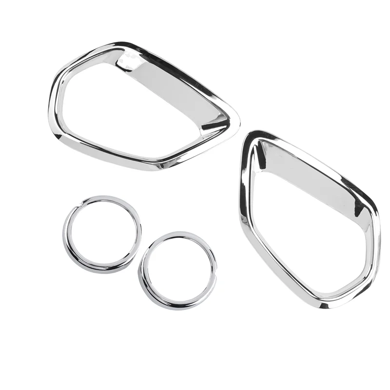 ABIB -ABS Chrom-Nebelscheinwerfer vorne und hinten, dekorativer Rahmen für Mitsubishi Outlander 2016–2020