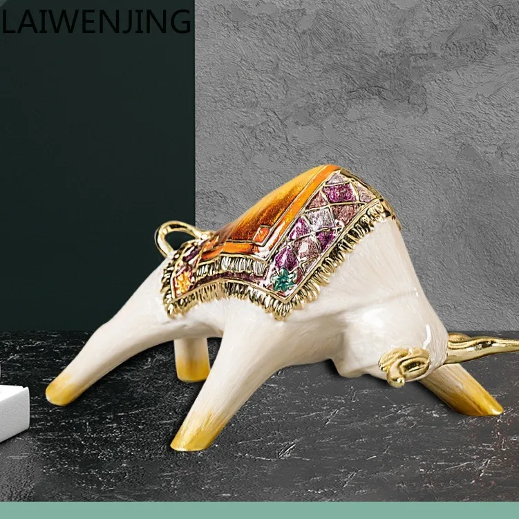 HLZ الإبداعية فورتشن الثور سطح المكتب زخرفة مكتب هووسورمينغ جديد غرفة المعيشة المنزلي مدخل الديكور