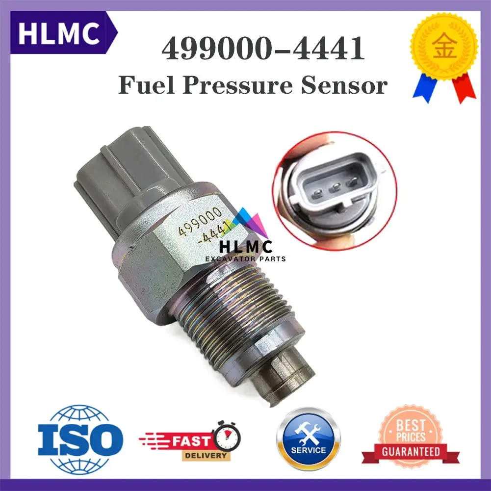 PC400-7 Common Rail Fuel Pressure Sensor For Excavator ND499000-4441 499000-4441 1802200120 1-80220012-0