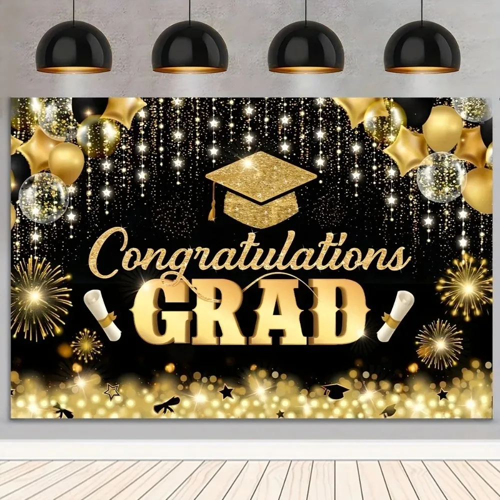 Happy Graduation Backdrop for Photo Class of 2025 Congrats Grad Prom Party Congratulations Graduates Photography Background