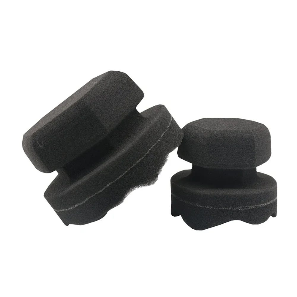 New Car Polishing Waxing Sponge Hexagonal Grip Applicator Car Detailing Hand Tire Wax Sponge High Density Foam Sponge For Auto