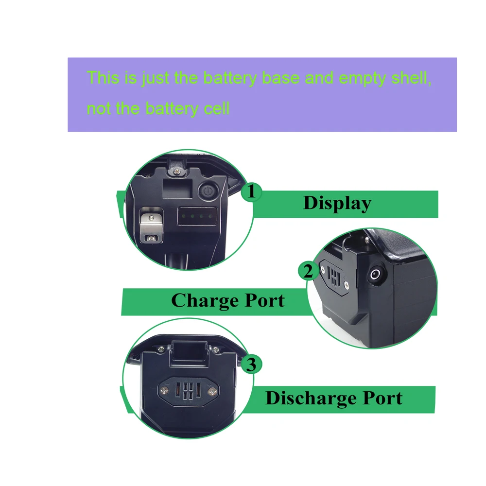 

13S4P 13S5P Hidden ebike battery 48V 52V for Meebike Freedare Removable electric bike is only battery emty shell