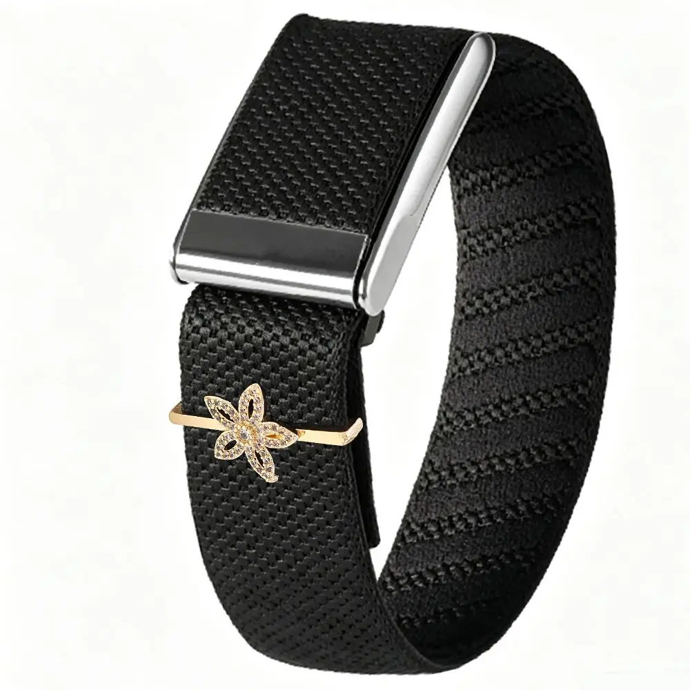 Metal Watch Strap Decorative Ring Jewelry Items DIY Watch Bracelet Decoration Rhinestone Sparkly for Whoop 5.0/5.0 MG/4.0